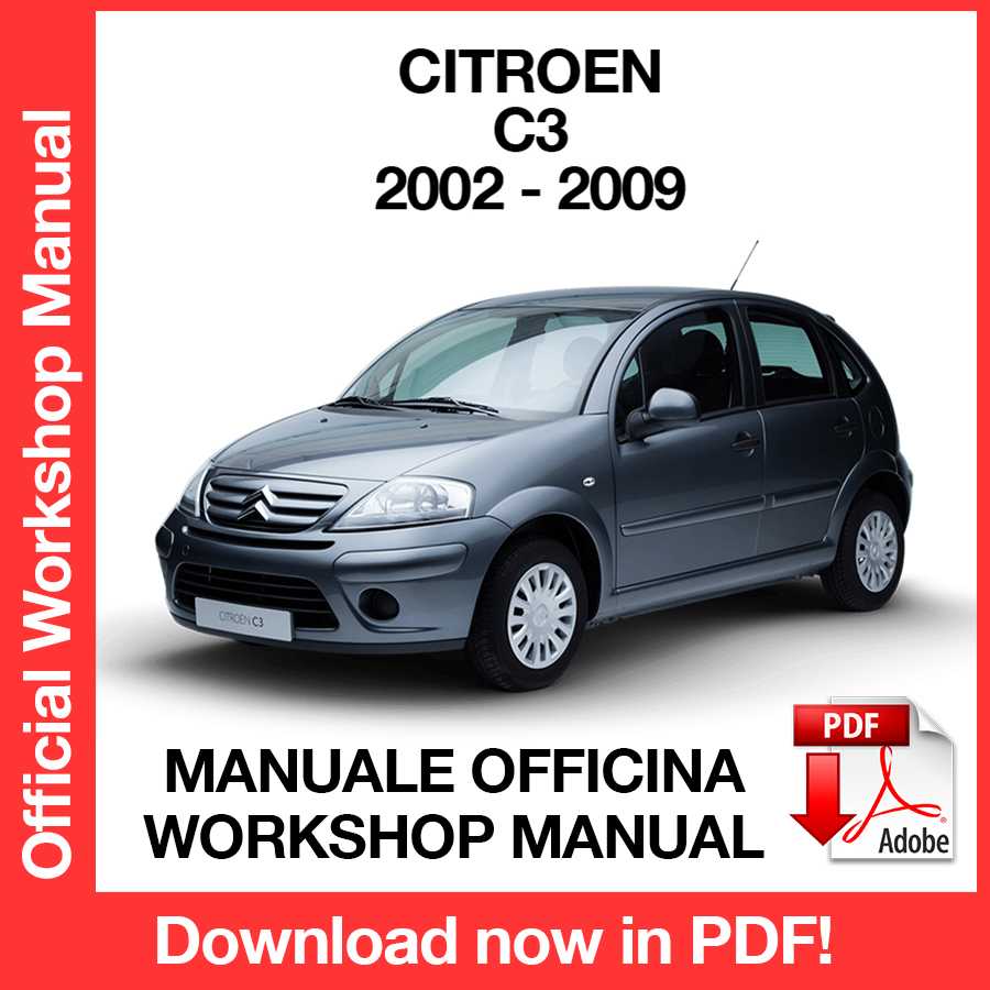 Manuale Officina Citroen C3 (2002-2009) (EN)