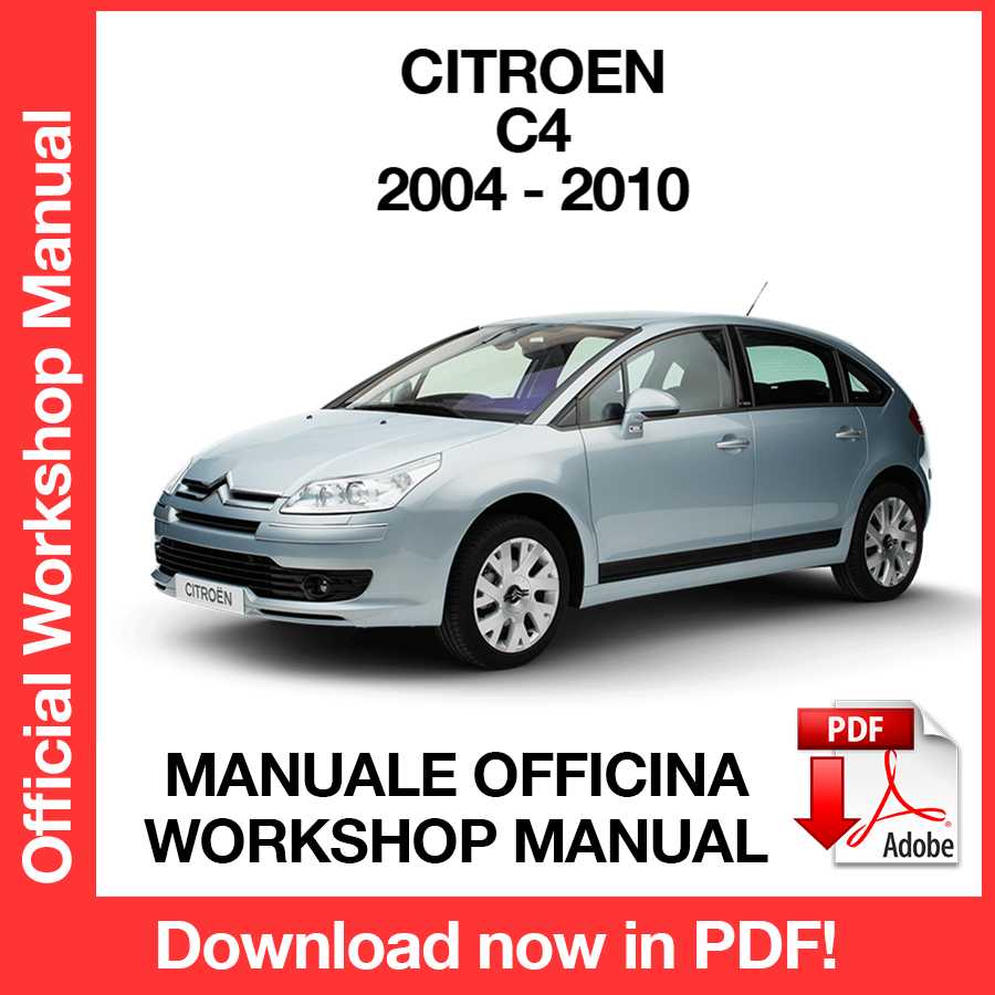 Manuale Officina Citroen C4 (2004-2010) (EN)