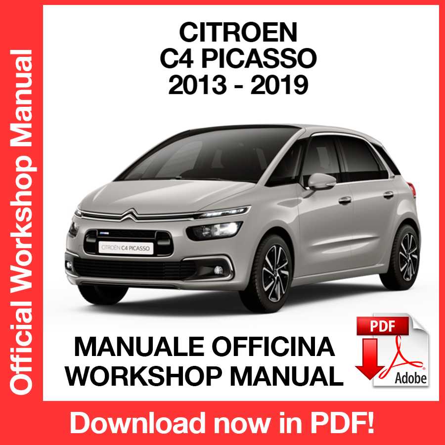 Workshop Manual Citroen C4 Picasso (2013-2019) (EN)