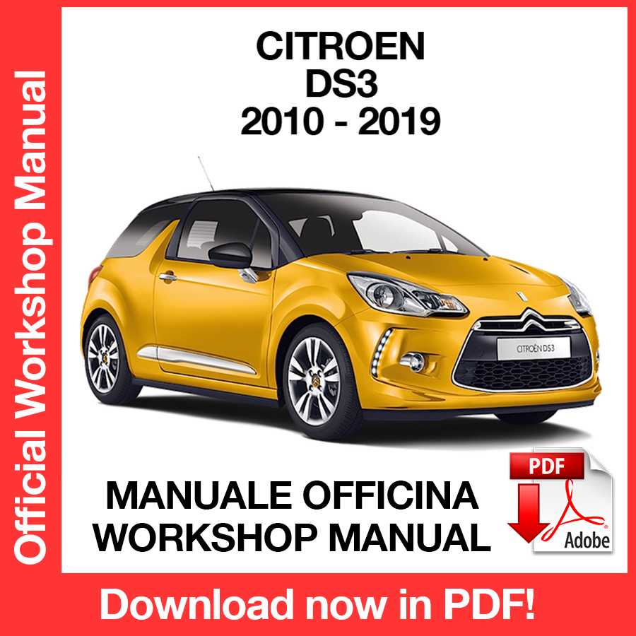 Workshop Manual Citroen DS3 (2010-2019) (EN)