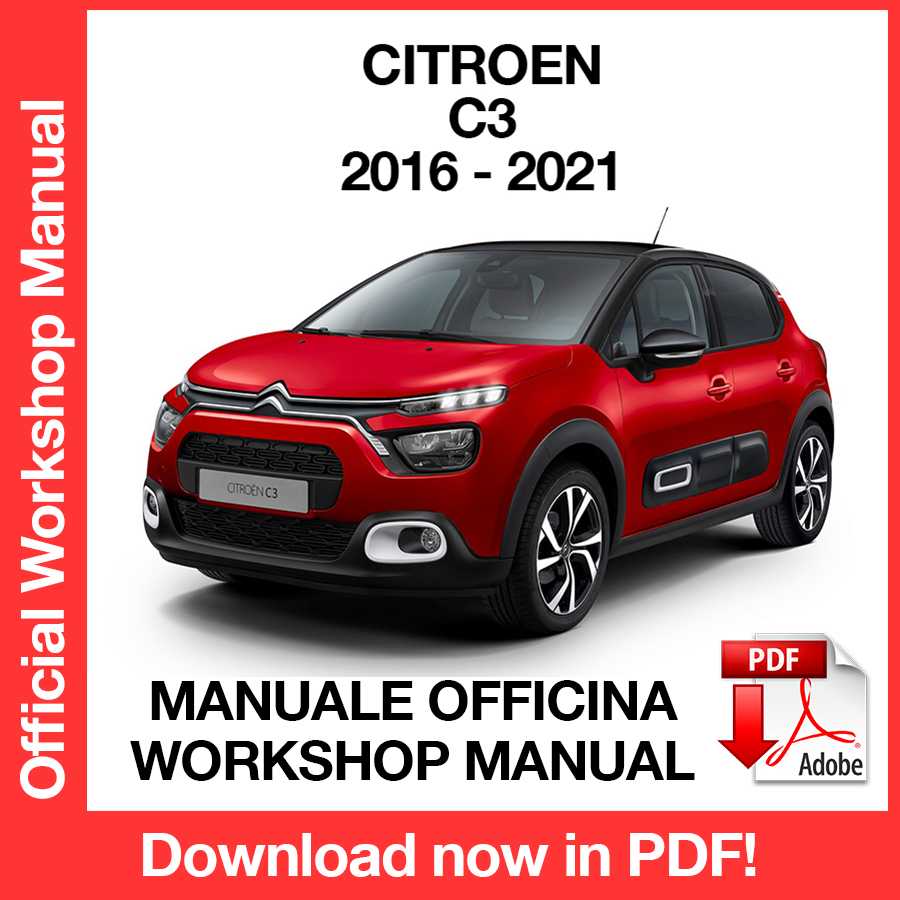 Manuale Officina Citroen C3 (2016-2021) (ITA)