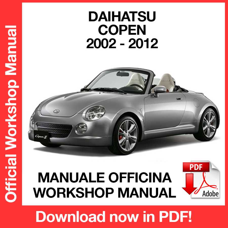 Workshop Manual Daihatsu Copen (2002-2012) (EN)