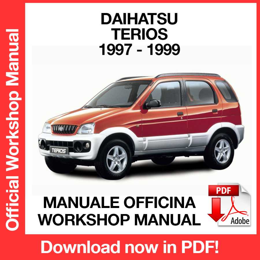Workshop Manual Daihatsu Terios J100 (1997-1999) (EN)