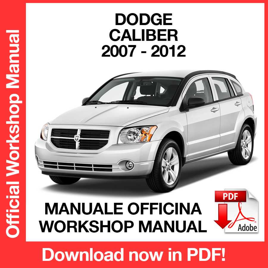 Workshop Manual Dodge Caliber (2007-2012) (EN)