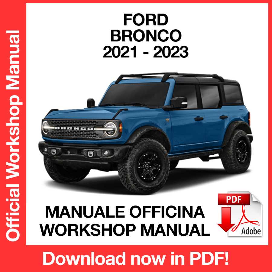 Workshop Manual Ford Bronco (2021-2023) (EN)