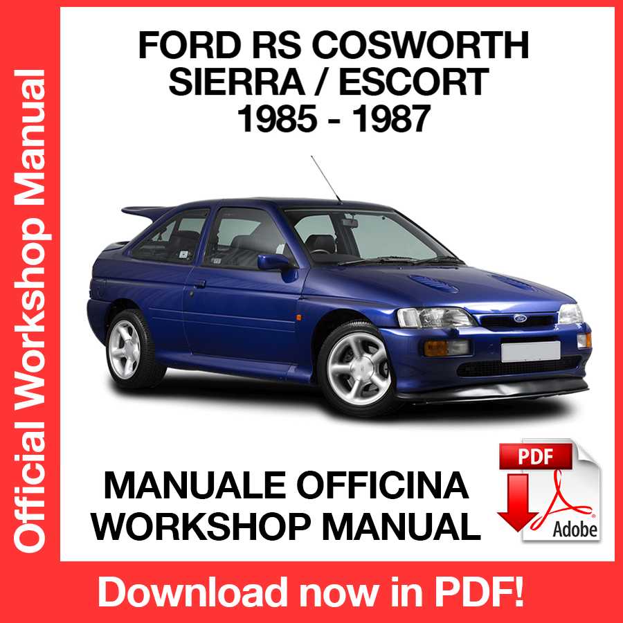 Workshop Manual Ford Escort / Sierra RS Cosworth (1985-1987) (EN)