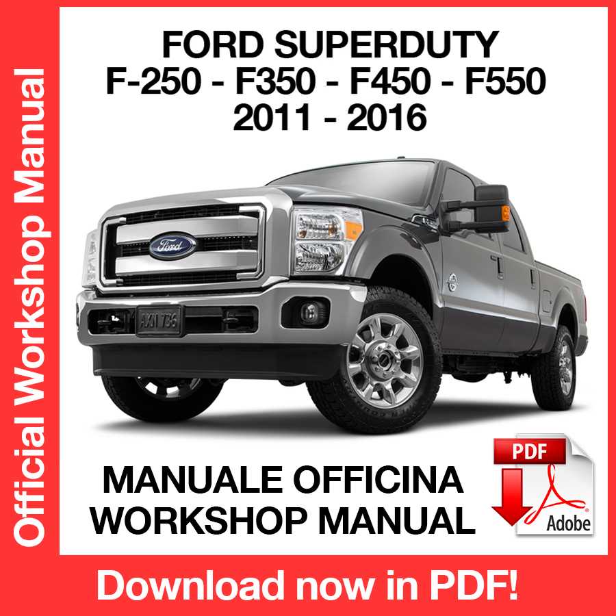 Workshop Manual Ford F-250 F-350 F-450 F-550 (2011-2016) (EN)