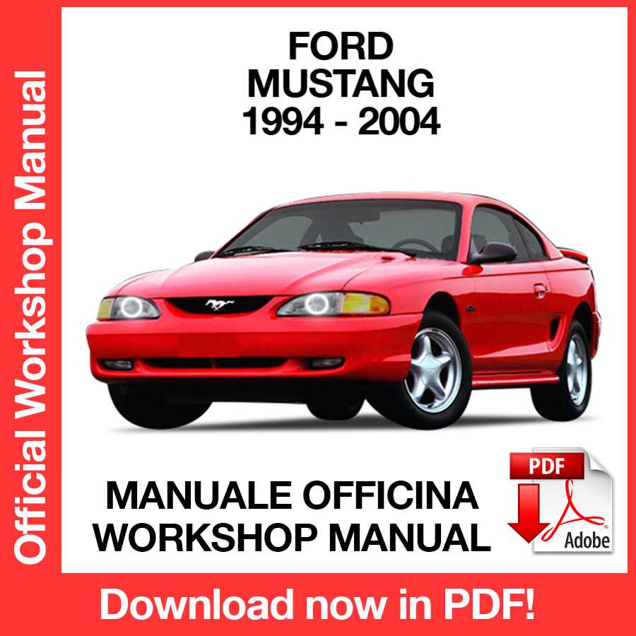 Workshop Manual Ford Mustang 4 (1994-2004) (EN)