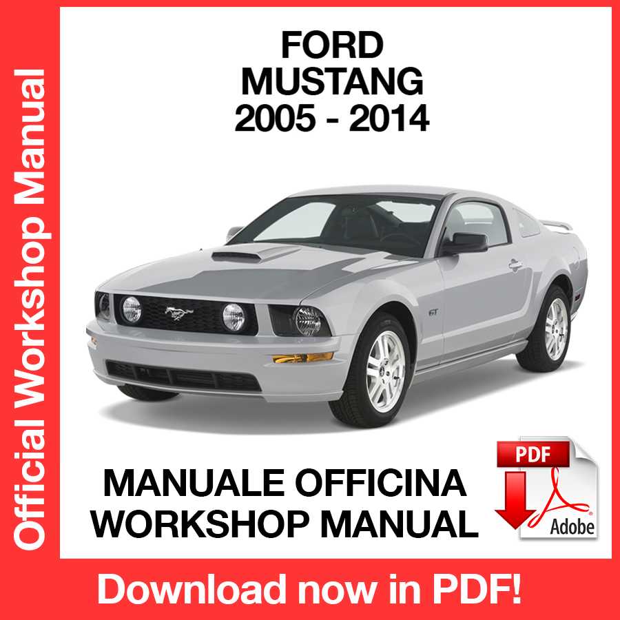 Workshop Manual Ford Mustang 5 (2005-2014) (EN)