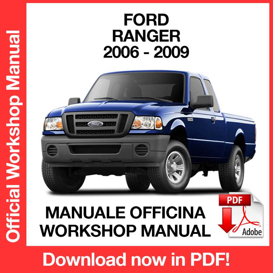 Workshop Manual Ford Ranger (2006-2009) (EN)