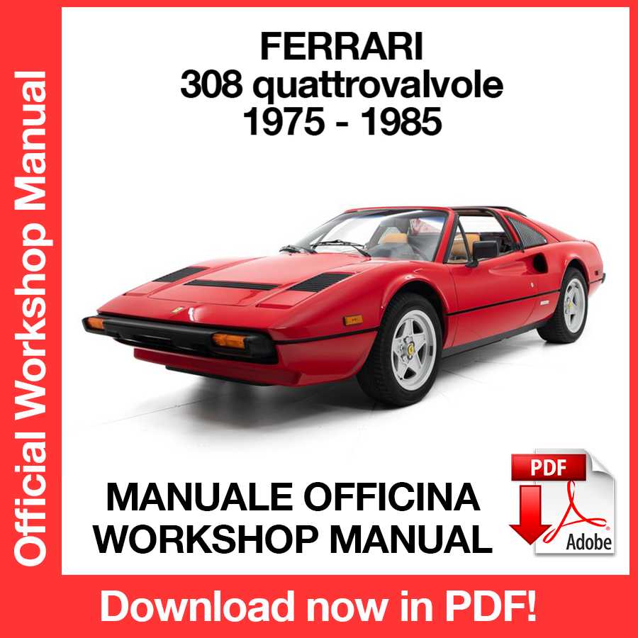 Workshop Manual Ferrari 308 QV (1975-1985) (EN) (ITA)