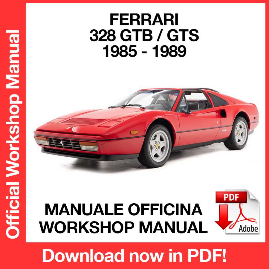 Workshop Manual Ferrari 328 GTB GTS (1985-1989) (EN) (ITA)