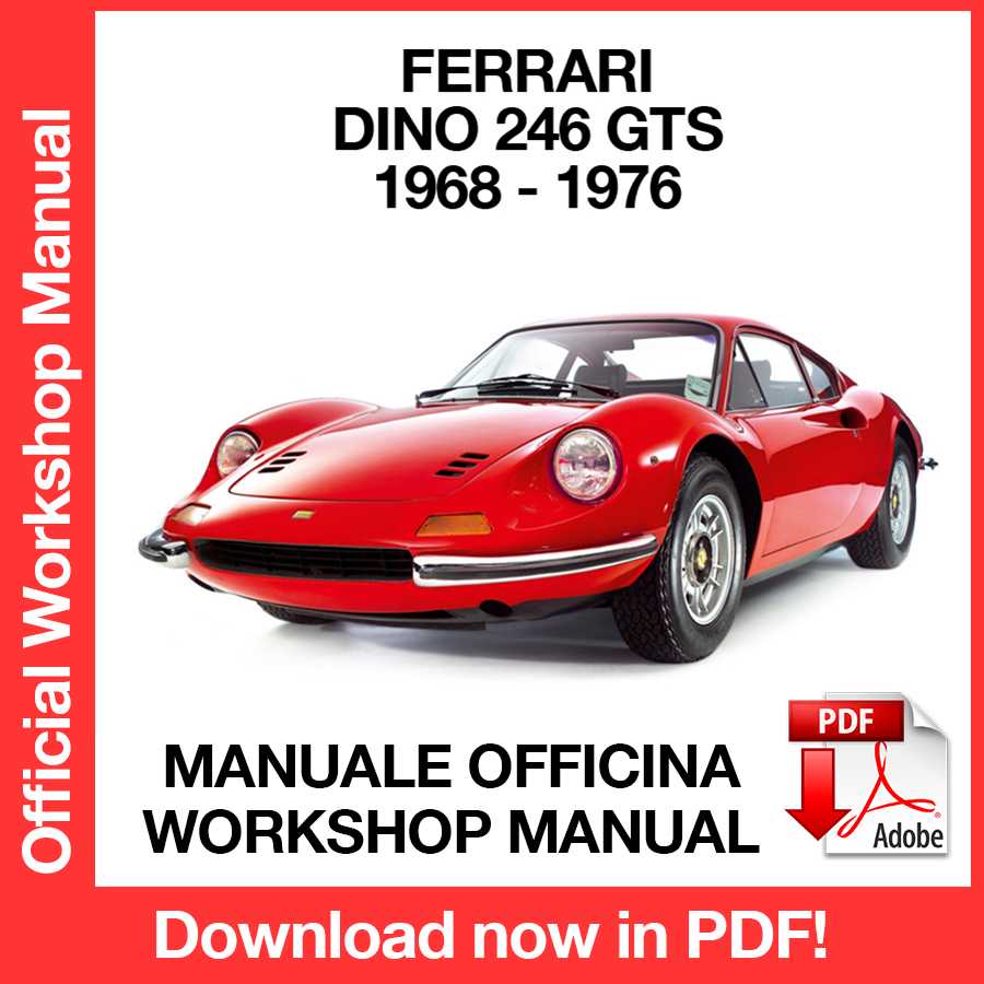 Workshop Manual Ferrari Dino 246 GT GTS (1985-1989) (EN)