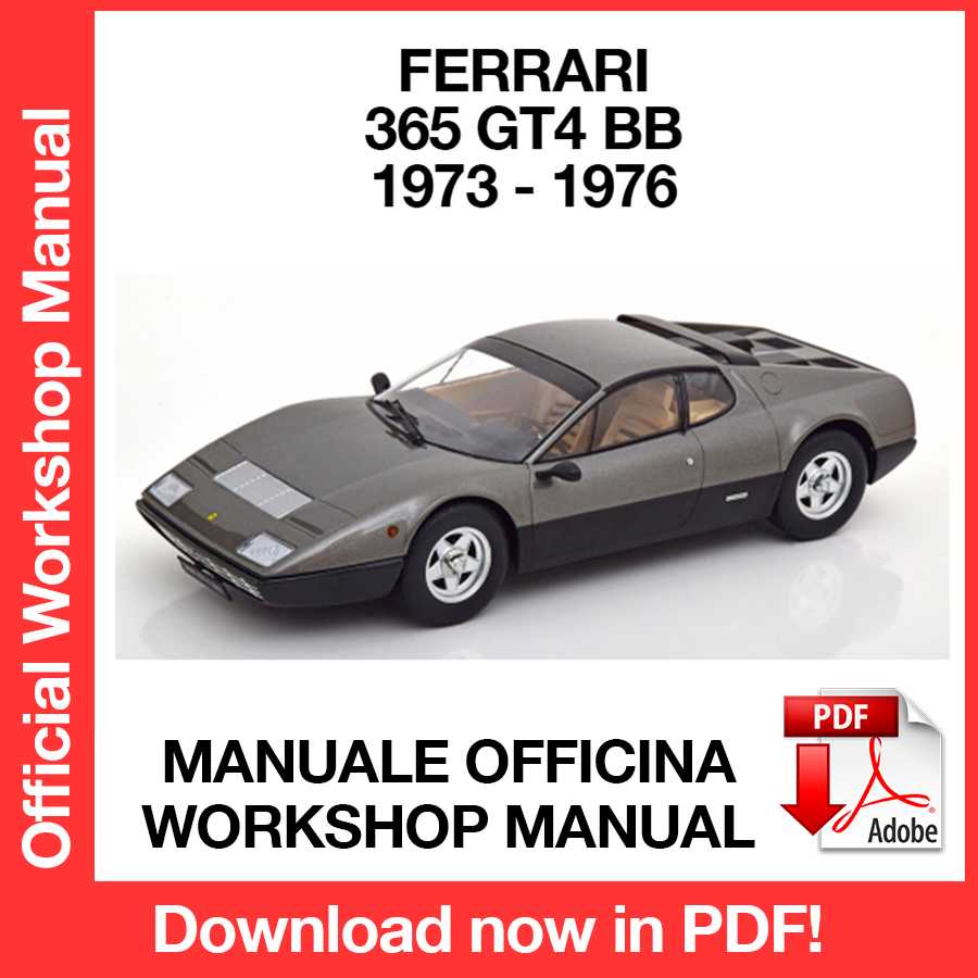 Workshop Manual Ferrari 365 GT4 BB (1973-1976) (EN)