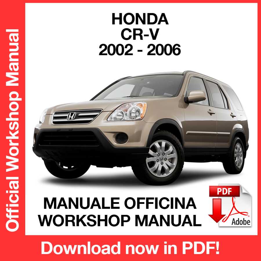 Workshop Manual Honda CR-V (2002-2006) (EN)