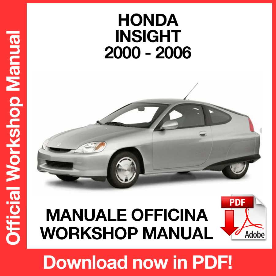 Workshop Manual Honda Insight (2000-2006) (EN)