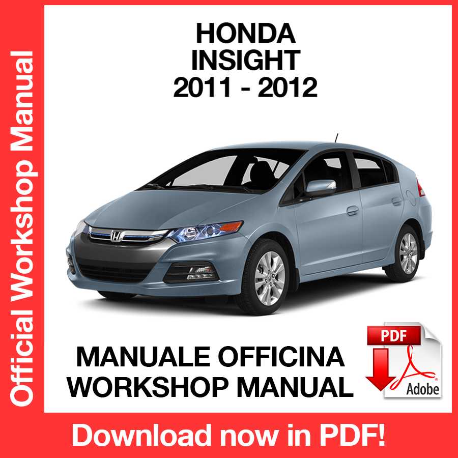 Workshop Manual Honda Insight (2011-2012) (EN)