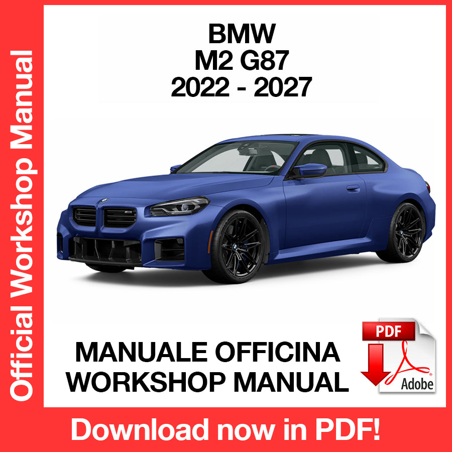 Manuale Officina BMW M2 G87 (2022-2027) (EN)