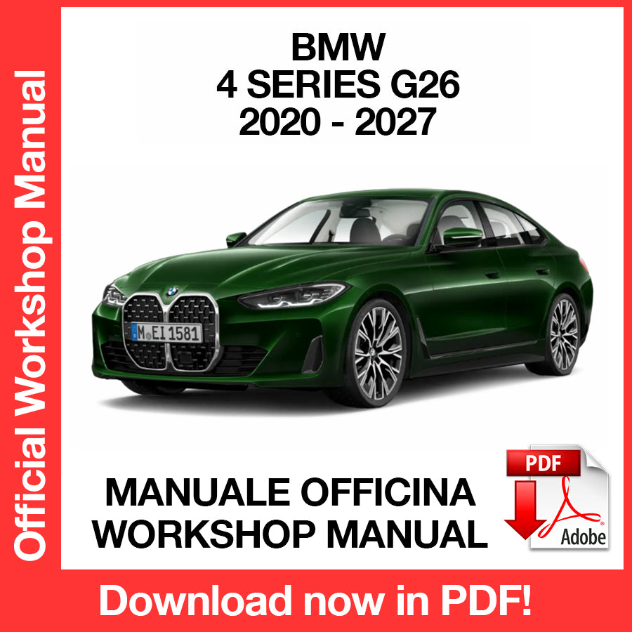 Manuale Officina BMW Serie 4 G26 Grand Coupe (2020-2027) (EN)