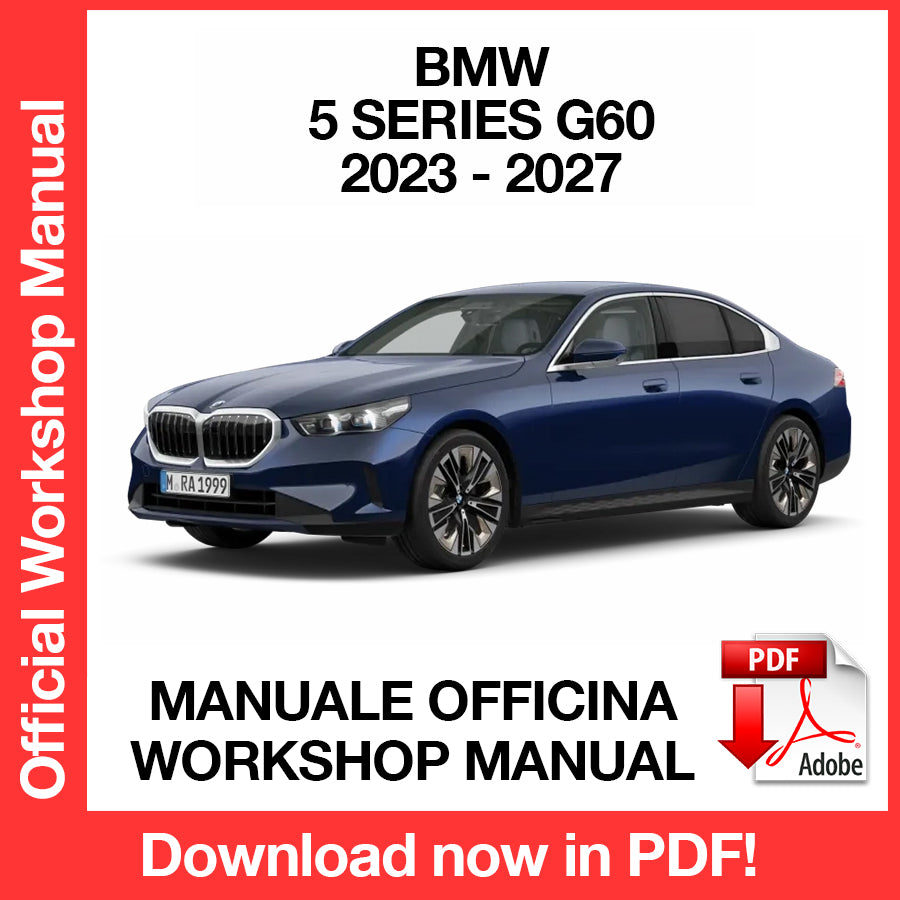 Manuale Officina BMW Serie 5 G60 (2023-2027) (EN)