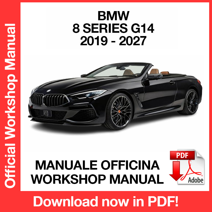 Manuale Officina BMW Serie 8 Convertible G14 (2019-2027) (EN)