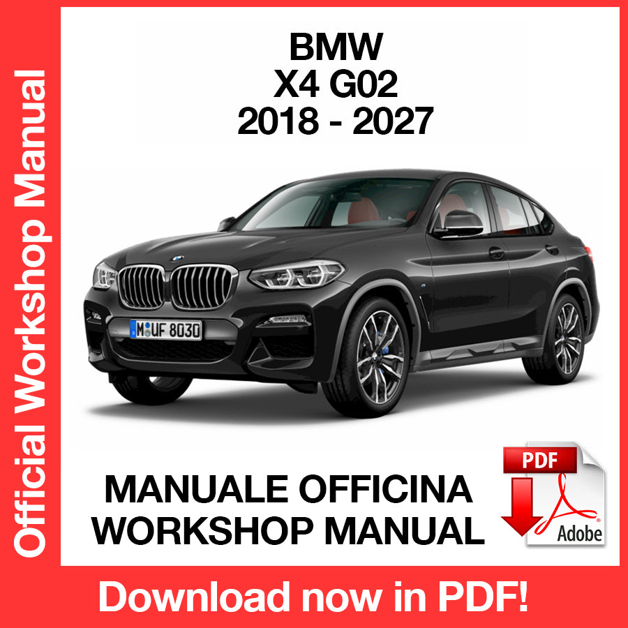 Manuale Officina BMW X4 G02 (2018-2027) (EN)