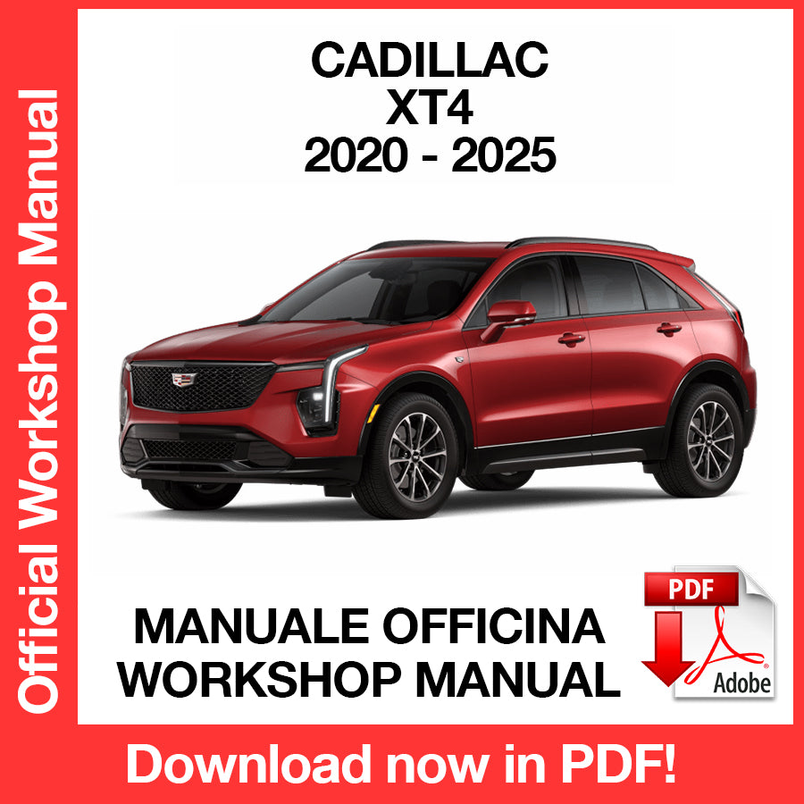 Manuale Officina Cadillac XT4 (2020-2025) (EN)