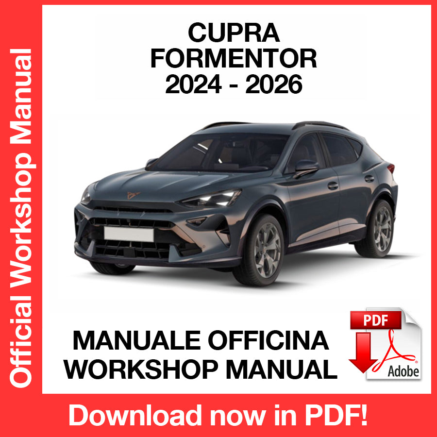 Manuale Officina Cupra Formentor (2024-2026) (EN)