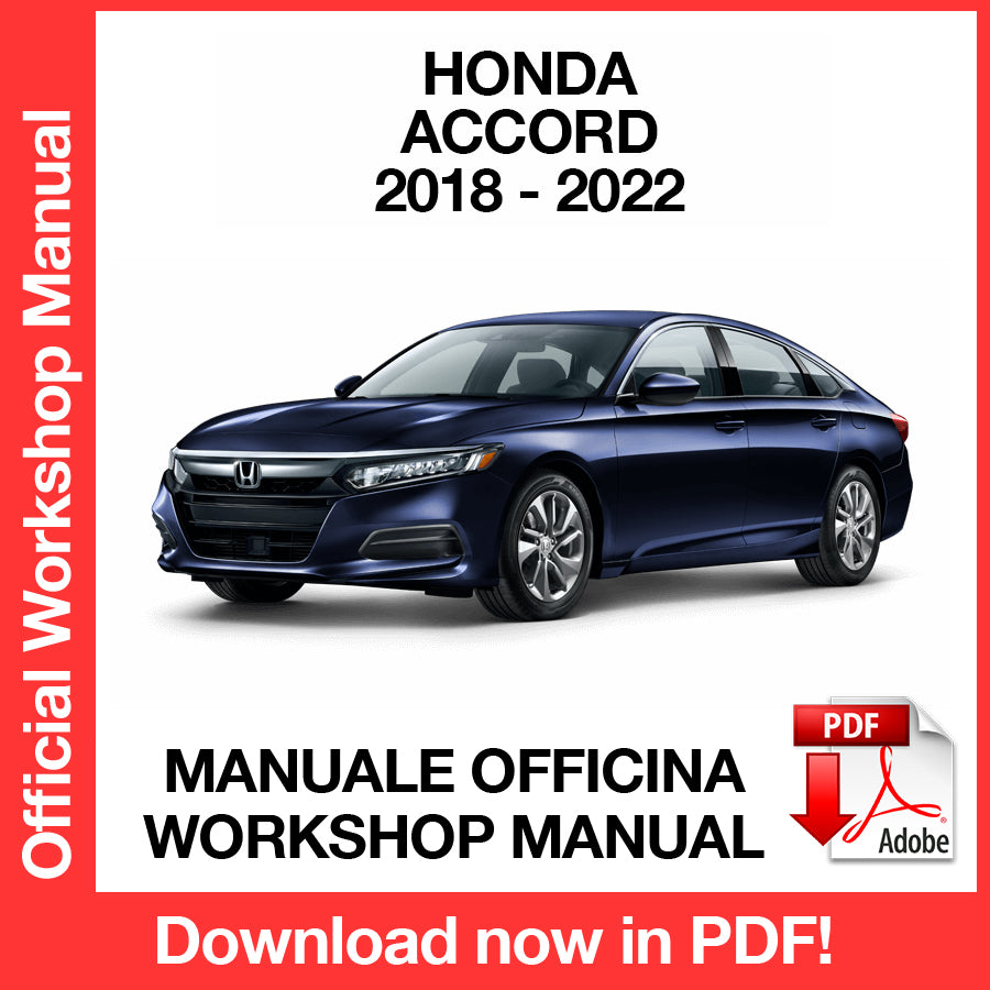 Manuale Officina Honda Accord (2018-2022) (EN)