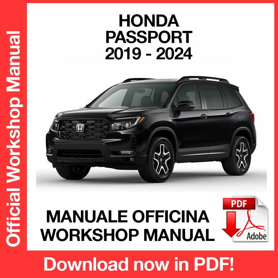 Manuale Officina Honda Passport (2019-2024) (EN)
