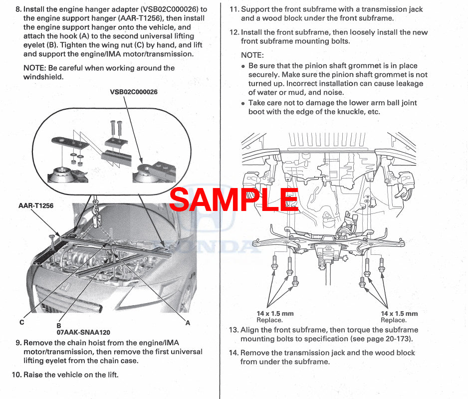 Workshop Manual Honda S2000 (2000-2003) (EN)