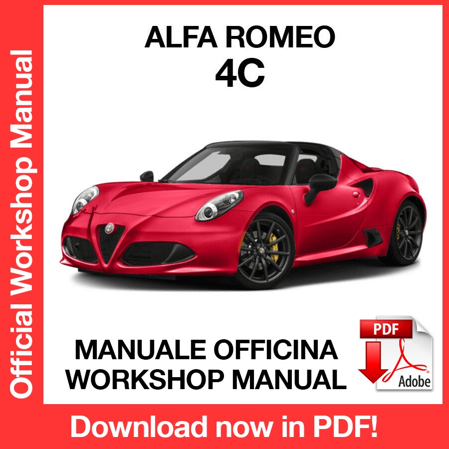 MANUALE OFFICINA ALFA ROMEO 4C (EN)