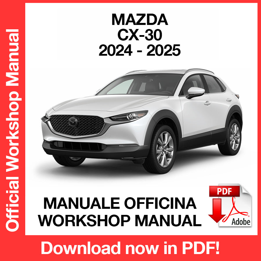 Manuale Officina Mazda CX-30 (2024-2025) (EN)