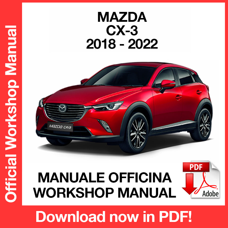 Manuale Officina Mazda CX-3 (2018-2022) (EN)
