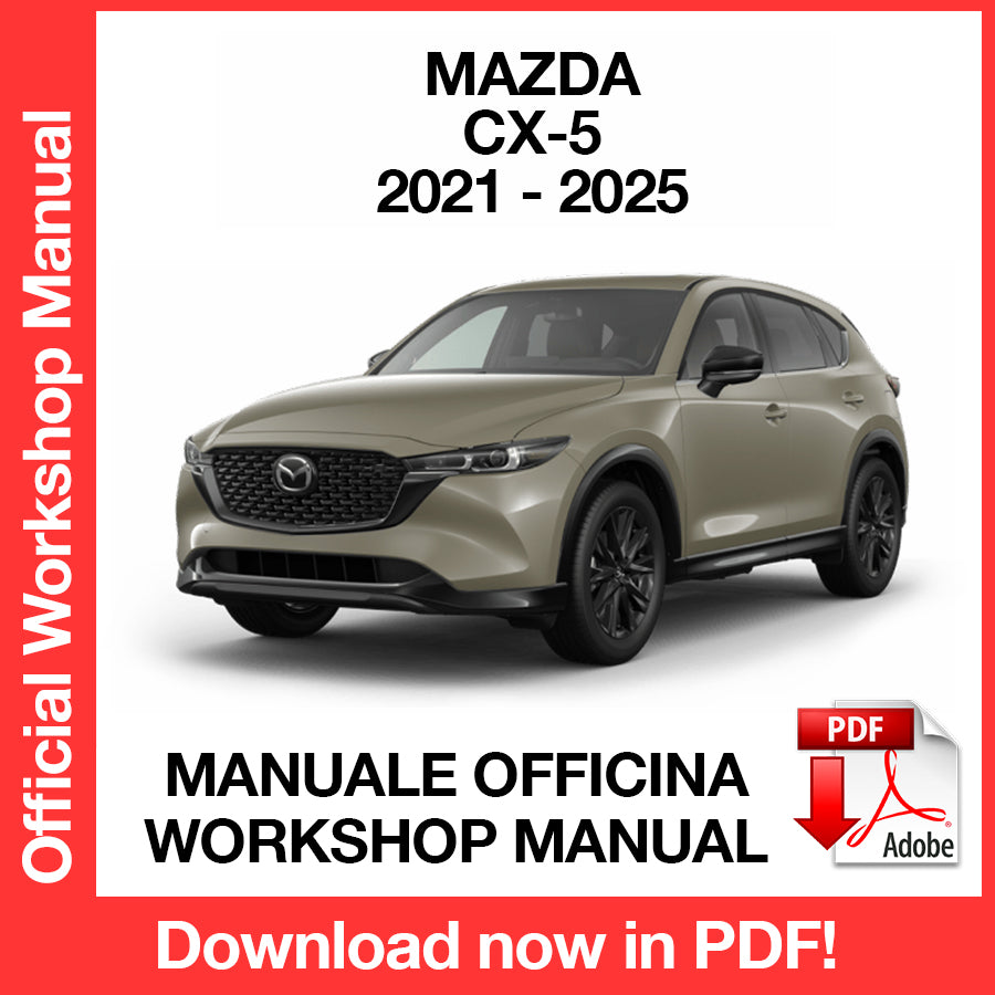Manuale Officina Mazda CX-5 (2021-2025) (EN)