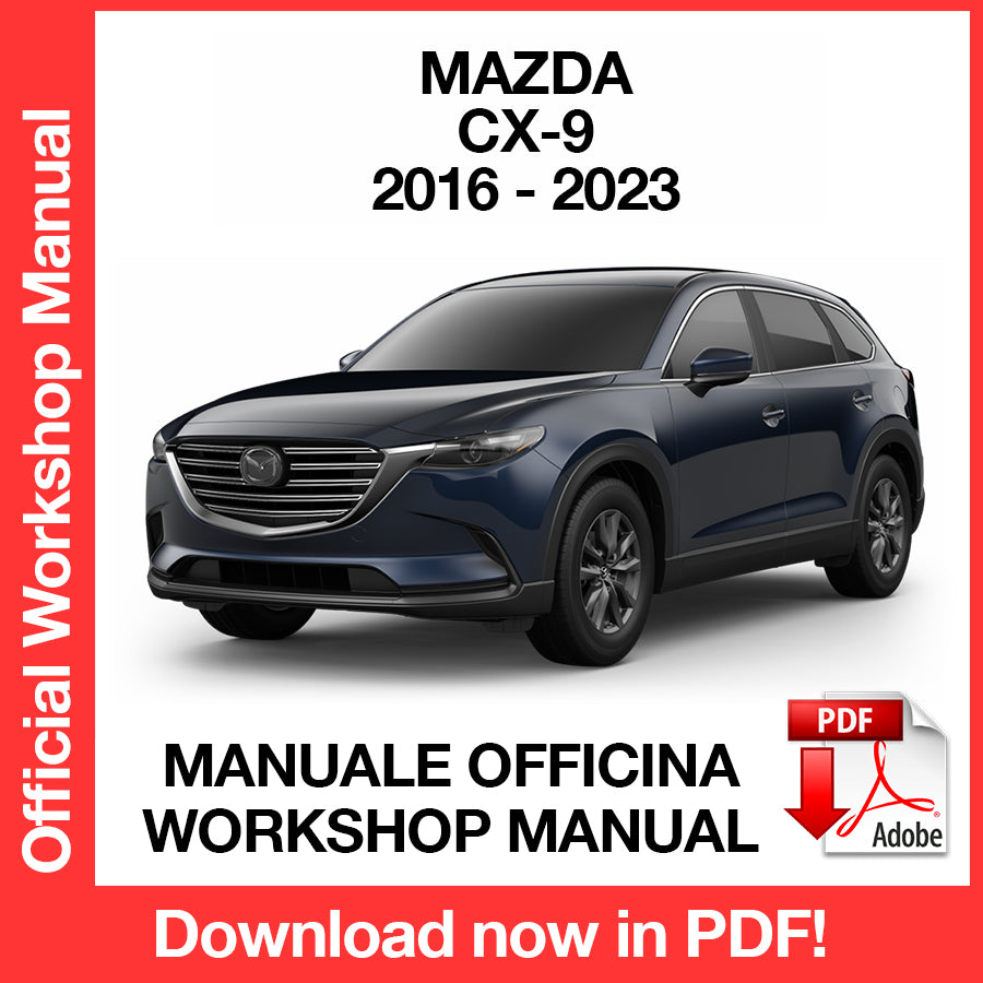 Manuale Officina Mazda CX-9 (2016-2023) (EN)