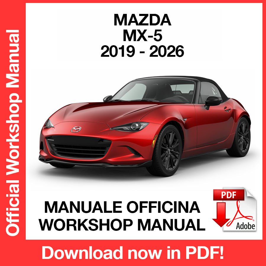 Manuale Officina Mazda MX-5 (2019-2026) (EN)