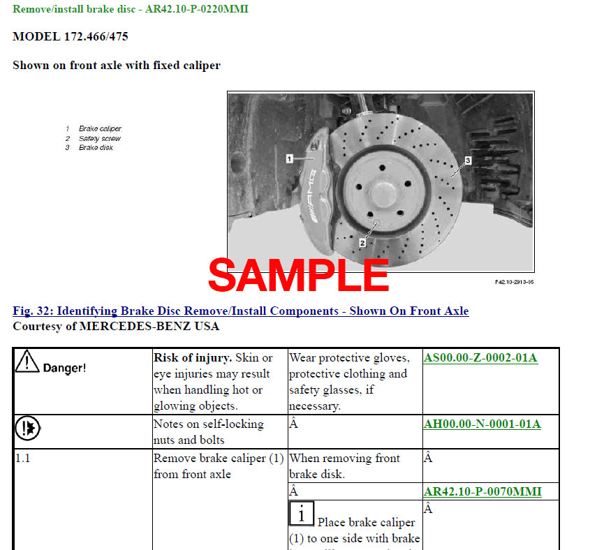 Workshop Manual Mercedes Benz A Class W177 (2018-2024) (ITA)