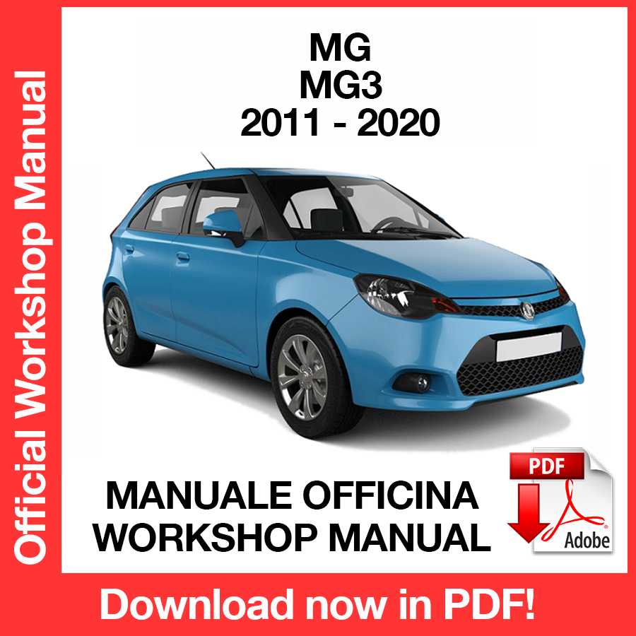 Manuale officina MG MG3 (2011-2020) (EN)
