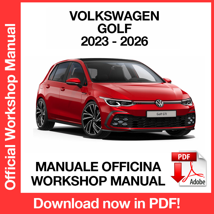 Manuale Officina Volkswagen Golf 8 (2023-2026) (EN)