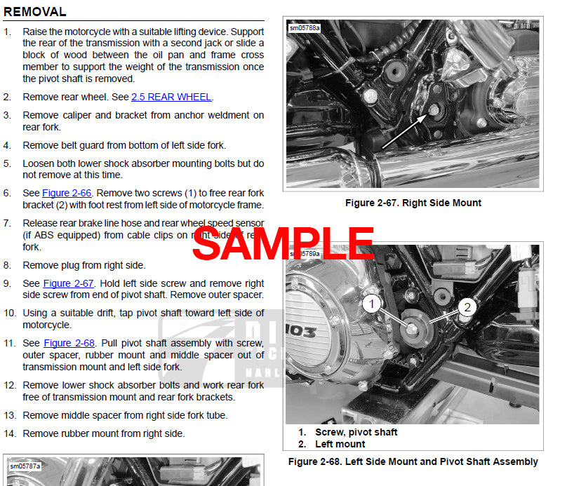 Workshop Manual - Harley-Davidson Softail (2018) (EN)