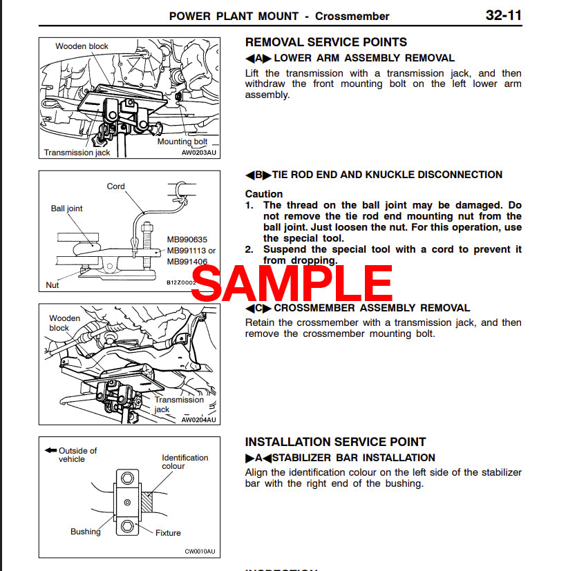 Workshop Manual Mitsubishi Mirage (2012-2015) (EN) – Manuali-Officina